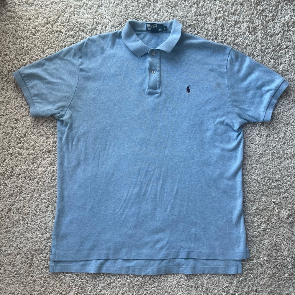Polo by Ralph Lauren Men's Light Blue Polo Shirt